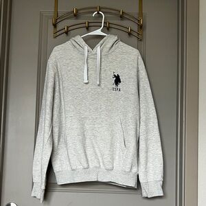 U.S. Polo Assn. Light Gray Hoodie for Men